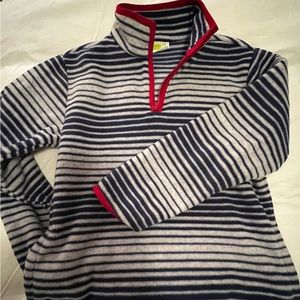 Quarter zip fleece sweatshirt